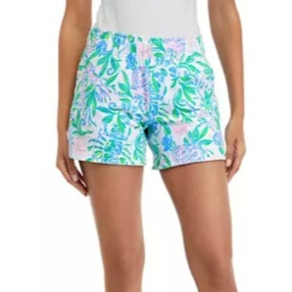 Lilly Pulitzer Women's Floral Shorts - Green, Blue, Pink